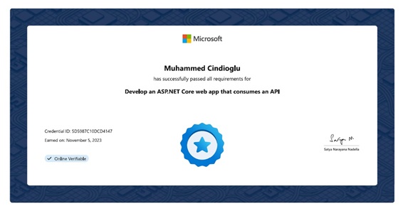 Develop an ASP.NET Core web app that consumes an API